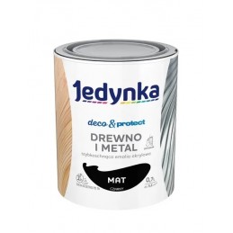JEDYNKA DECO&PROTECT DREWNO I METAL MAT CZARNY 0,7L         